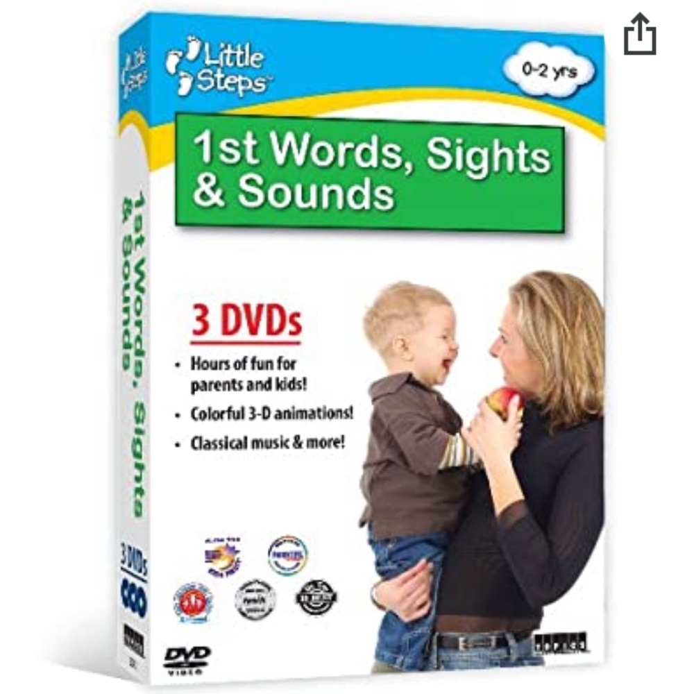 Little Steps First Words Sights & Sounds 3DVD’s